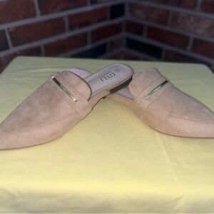 Musshoe mule casual slip on suede shoes